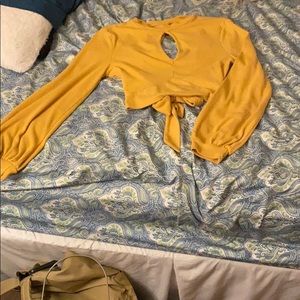 Light mustard color with keyhole on chest